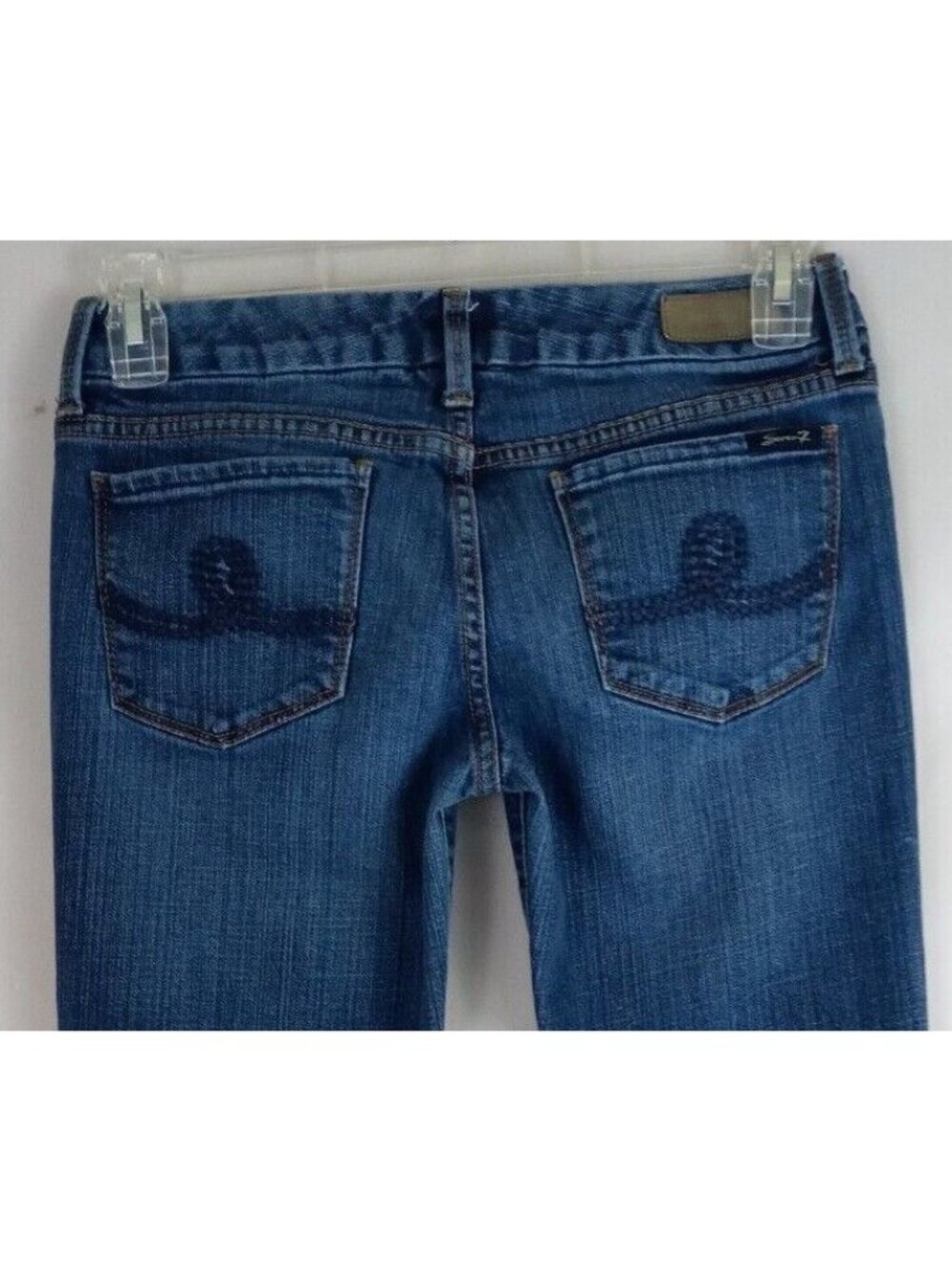 Seven 7 Distressed Embroidered Bootcut Jeans Size 28x31